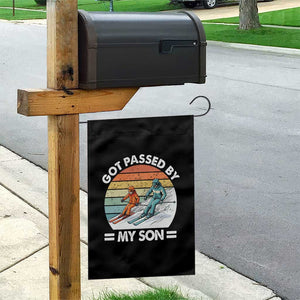 Funny Ski Dad Garden Flag Got Passed By My Son Retro Vintage TS11 Print Your Wear