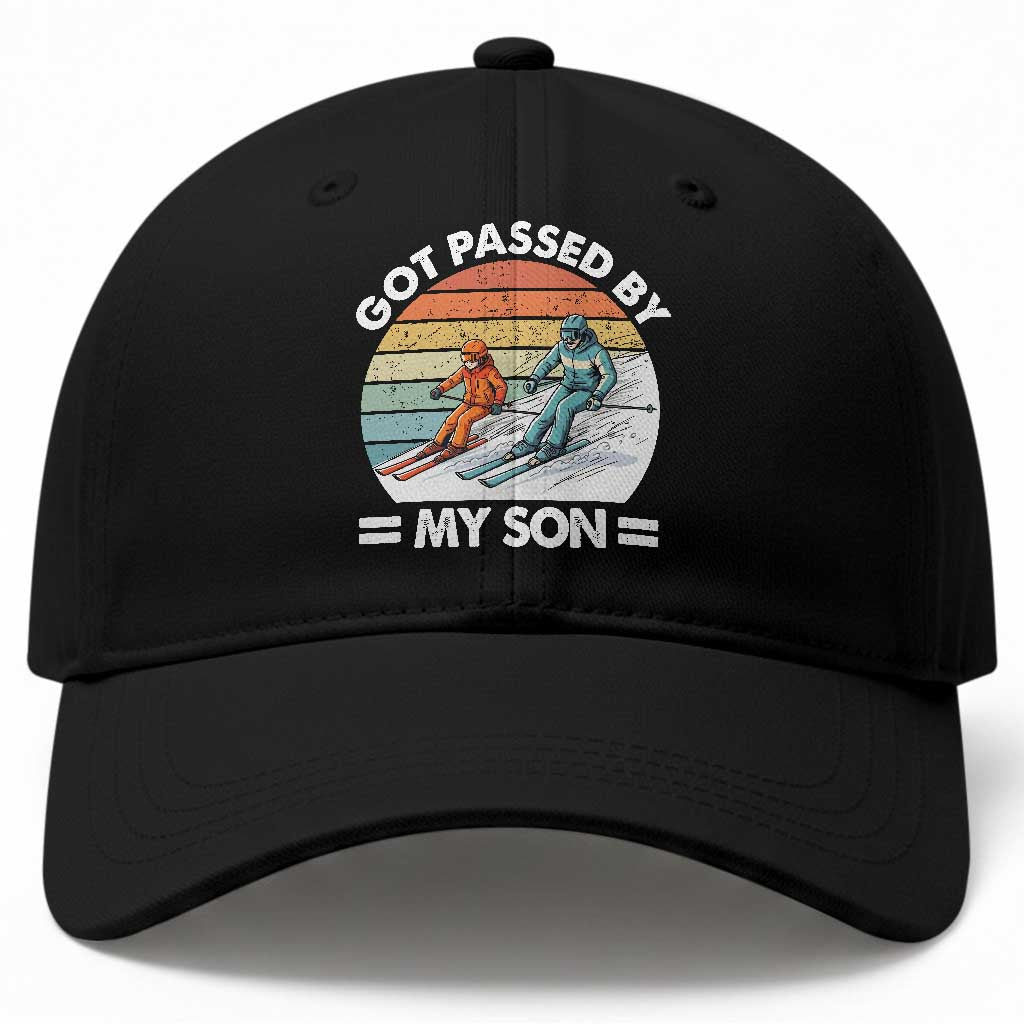 Funny Ski Dad Baseball Cap Got Passed By My Son Retro Vintage TS11 Print Your Wear