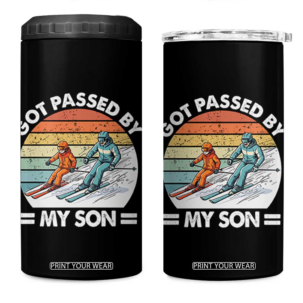 Funny Ski Dad 4 in 1 Can Cooler Tumbler Got Passed By My Son Retro Vintage TS11 One Size: 16 oz Black Print Your Wear