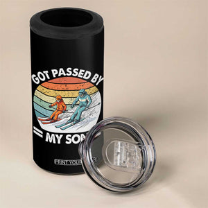 Funny Ski Dad 4 in 1 Can Cooler Tumbler Got Passed By My Son Retro Vintage TS11 Print Your Wear