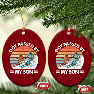 Funny Ski Dad Ceramic Ornament Got Passed By My Son Retro Vintage TS11 Print Your Wear