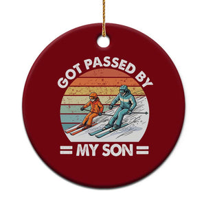 Funny Ski Dad Ceramic Ornament Got Passed By My Son Retro Vintage TS11 1pc Red Print Your Wear