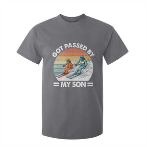 Funny Ski Dad T Shirt For Kid Got Passed By My Son Retro Vintage TS11 Charcoal Print Your Wear