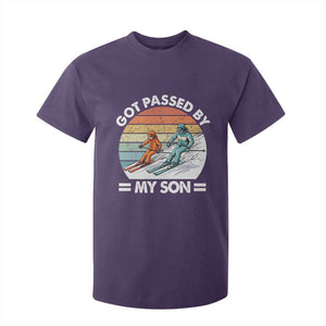 Funny Ski Dad T Shirt For Kid Got Passed By My Son Retro Vintage TS11 Purple Print Your Wear