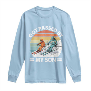 Funny Ski Dad Long Sleeve Shirt Got Passed By My Son Retro Vintage TS11 Light Blue Print Your Wear