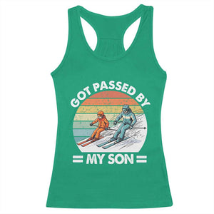 Funny Ski Dad Racerback Tank Top Got Passed By My Son Retro Vintage TS11 Irish Green Print Your Wear