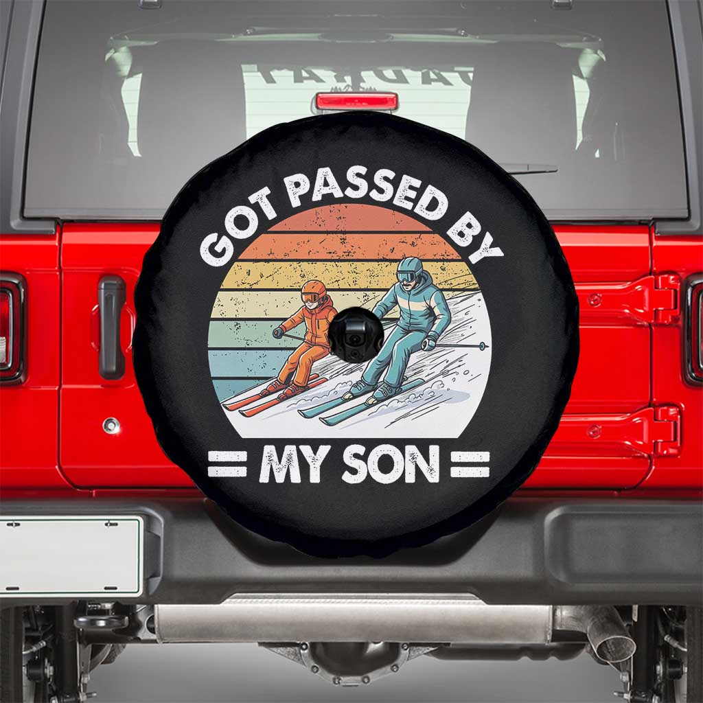 Funny Ski Dad Spare Tire Cover Got Passed By My Son Retro Vintage TS11 Black Print Your Wear