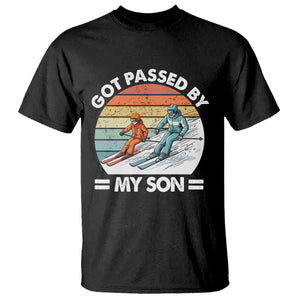Funny Ski Dad T Shirt Got Passed By My Son Retro Vintage TS11 Black Print Your Wear