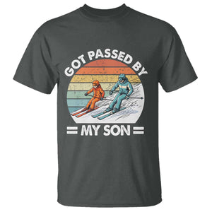 Funny Ski Dad T Shirt Got Passed By My Son Retro Vintage TS11 Dark Heather Print Your Wear