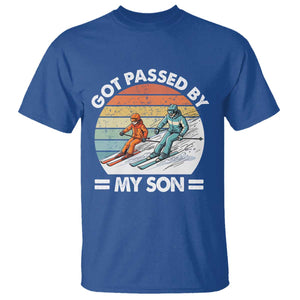 Funny Ski Dad T Shirt Got Passed By My Son Retro Vintage TS11 Royal Blue Print Your Wear