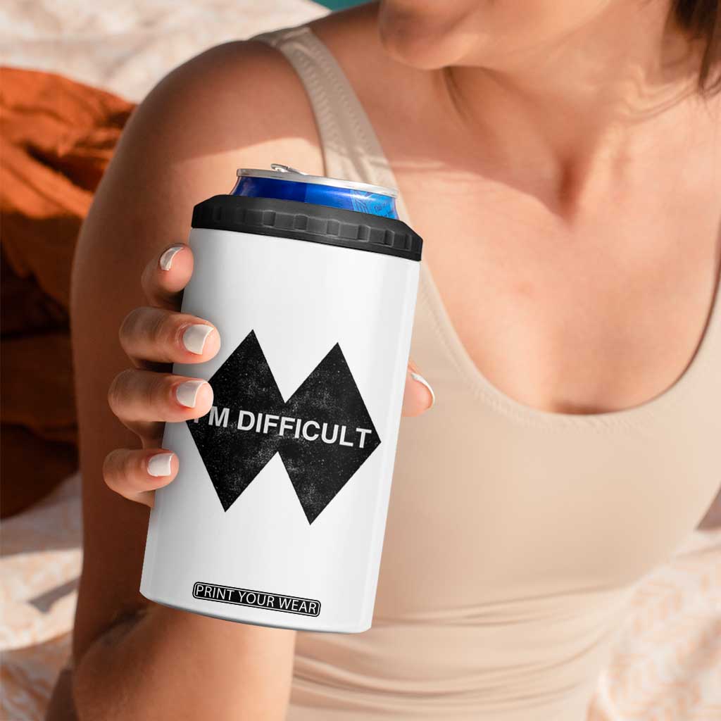 Funny I Am Difficult Double Black Diamond Ski Snowboard 4 in 1 Can Cooler Tumbler TS11 Print Your Wear