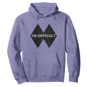 Funny I Am Difficult Double Black Diamond Ski Snowboard Hoodie TS11 Violet Print Your Wear