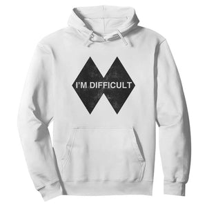 Funny I Am Difficult Double Black Diamond Ski Snowboard Hoodie TS11 White Print Your Wear