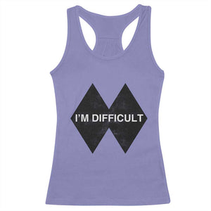 Funny I Am Difficult Double Black Diamond Ski Snowboard Racerback Tank Top TS11 Violet Print Your Wear