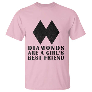 Funny Skiing Snowboarding T Shirt Diamonds Are A Girls Best Friend TS11 Light Pink Print Your Wear