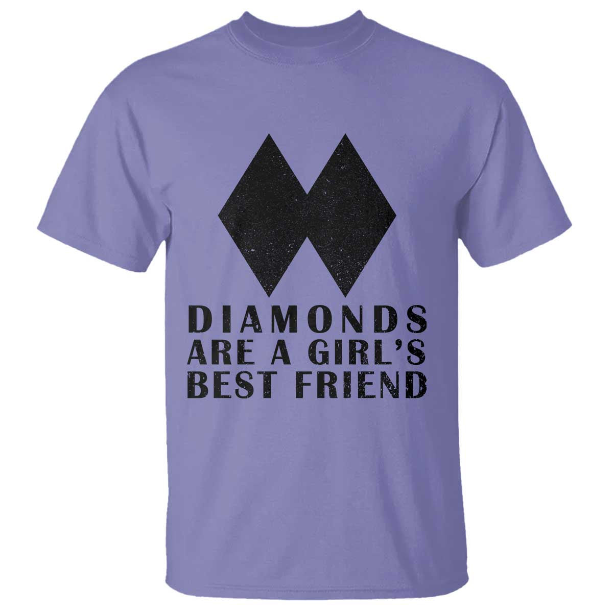 Funny Skiing Snowboarding T Shirt Diamonds Are A Girls Best Friend TS11 Violet Print Your Wear