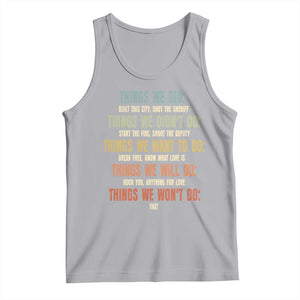 Funny 80s 90s Music Lover Tank Top Things We Did Didnt Want Will Wont Do TS11 Athletic Heather Print Your Wear