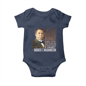 Booker Taliaferro Washington Baby Onesie A Lie Doesn't Become Truth Black History Month TS11 Navy Print Your Wear