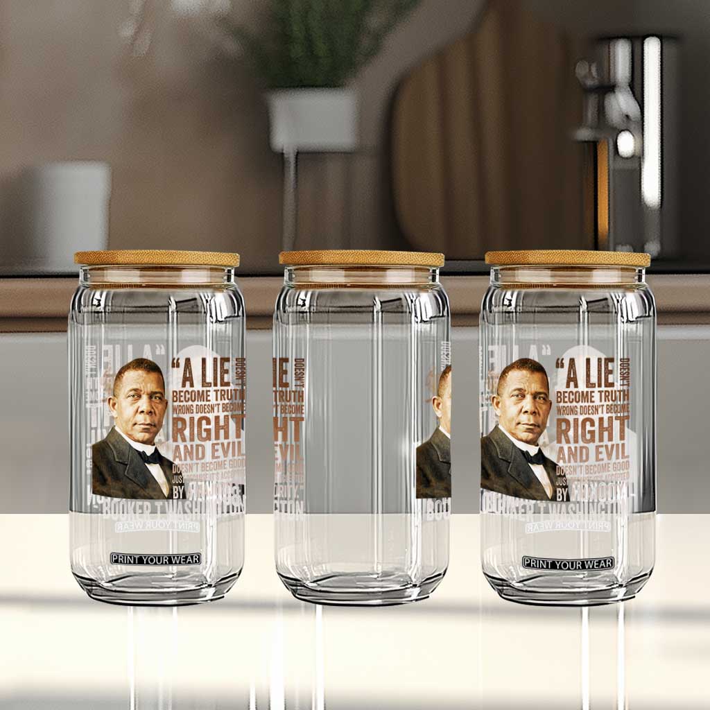 Booker Taliaferro Washington Glass Can A Lie Doesn't Become Truth Black History Month TS11 Print Your Wear