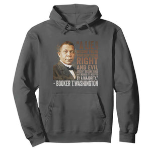 Booker Taliaferro Washington Hoodie A Lie Doesn't Become Truth Black History Month TS11 Dark Heather Print Your Wear