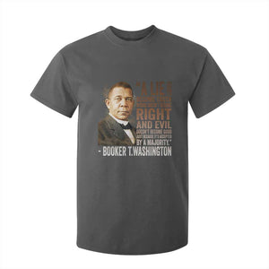 Booker Taliaferro Washington T Shirt For Kid A Lie Doesn't Become Truth Black History Month TS11 Dark Heather Print Your Wear