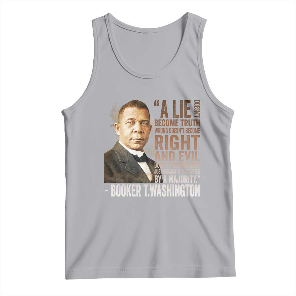 Booker Taliaferro Washington Tank Top A Lie Doesn't Become Truth Black History Month TS11 Athletic Heather Print Your Wear