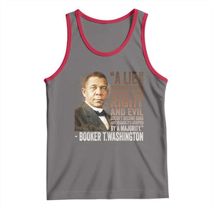 Booker Taliaferro Washington Tank Top A Lie Doesn't Become Truth Black History Month TS11 Deep Heather Red Print Your Wear