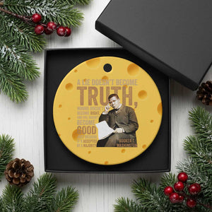 Booker Taliaferro Washington Ceramic Ornament A Lie Doesnt Become Truth Wrong Doesnt Become Right TS11 1pc Yellow Cheese Print Your Wear