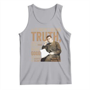 Booker Taliaferro Washington Tank Top A Lie Doesnt Become Truth Wrong Doesnt Become Right TS11 Athletic Heather Print Your Wear