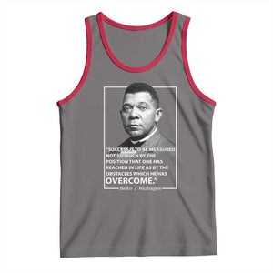 Booker Taliaferro Washington Tank Top Success Is To Be Measured Not So Much By The Position That One Has Reached TS11 Deep Heather Red Print Your Wear
