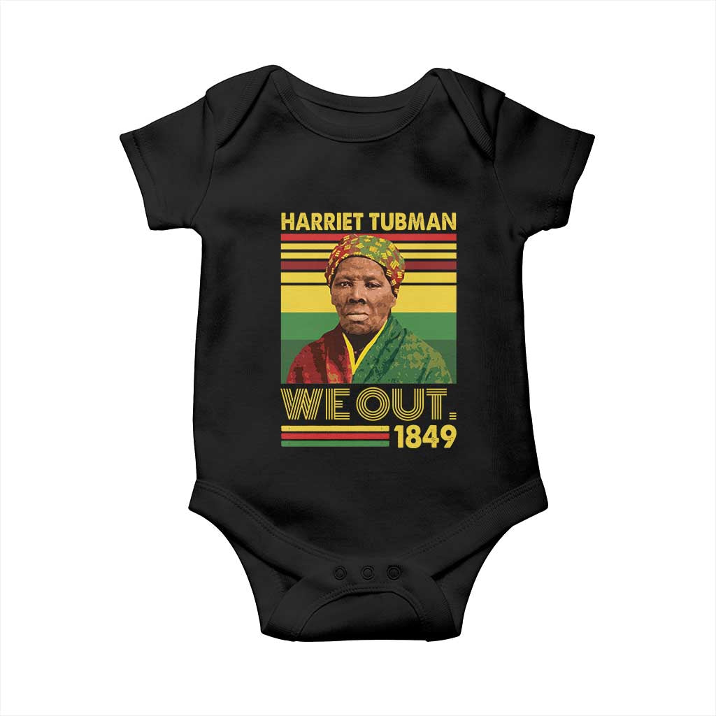 Harriet Tubman Baby Onesie We Out 1849 African American History TS11 Black Print Your Wear