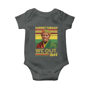 Harriet Tubman Baby Onesie We Out 1849 African American History TS11 Dark Heather Print Your Wear