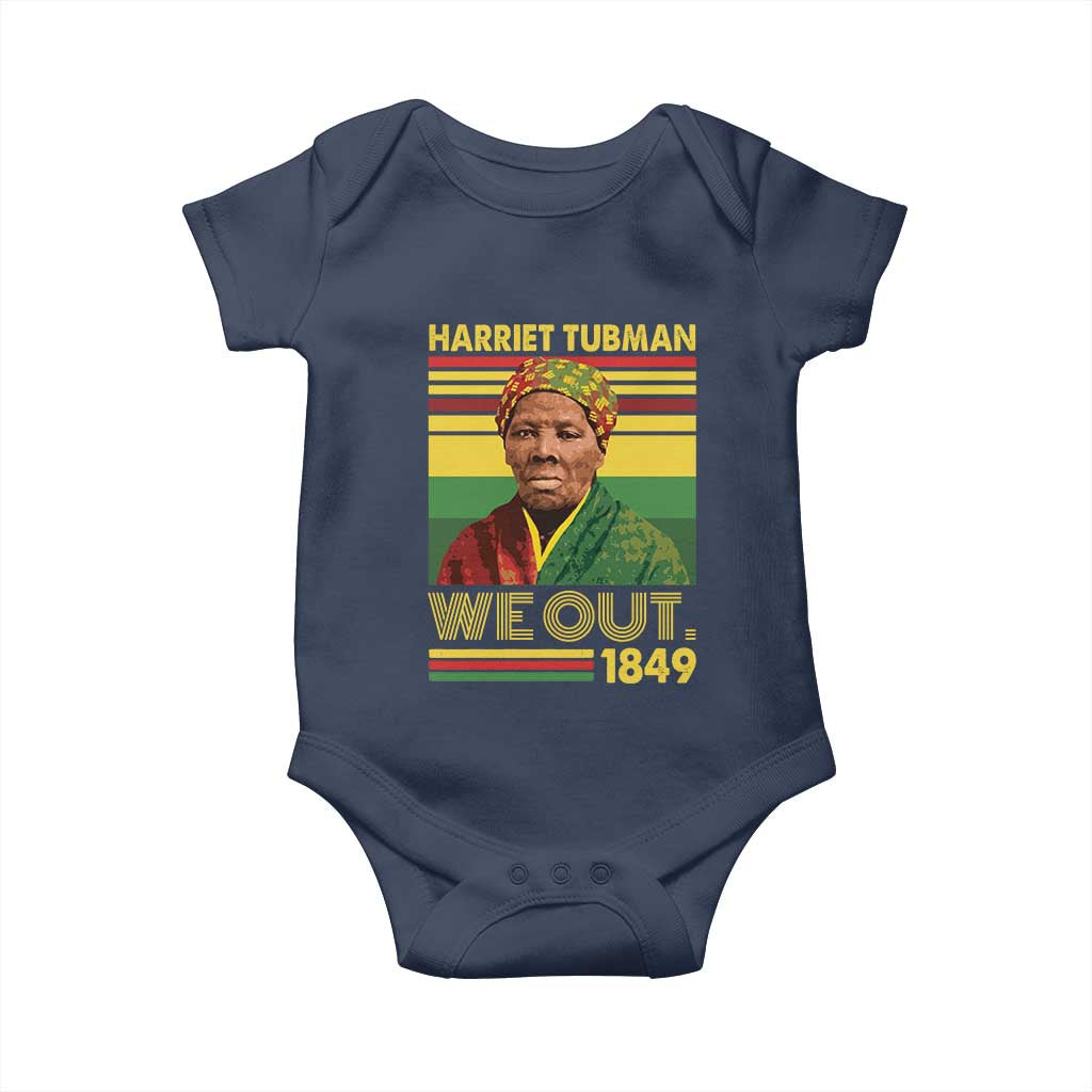 Harriet Tubman Baby Onesie We Out 1849 African American History TS11 Navy Print Your Wear