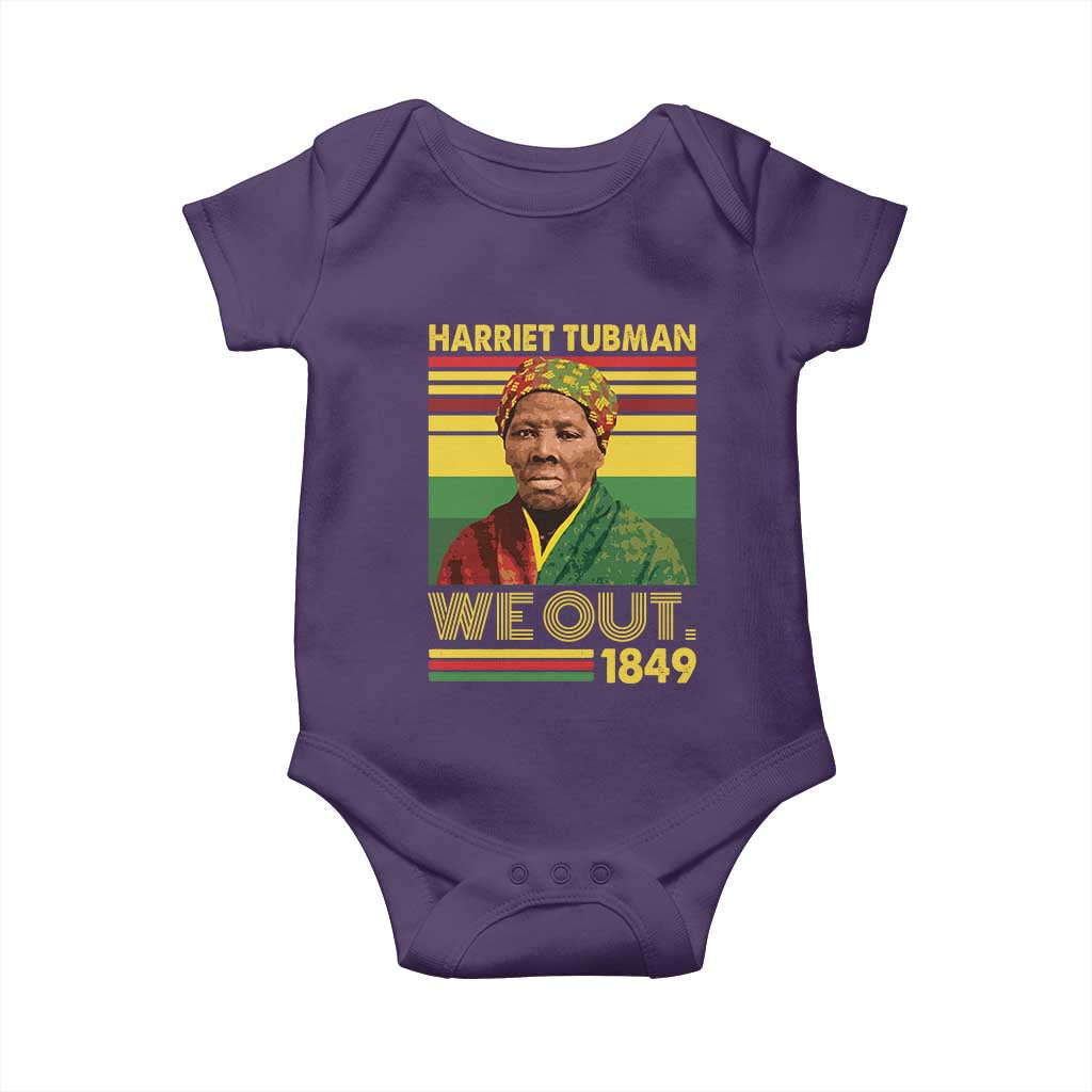 Harriet Tubman Baby Onesie We Out 1849 African American History TS11 Purple Print Your Wear