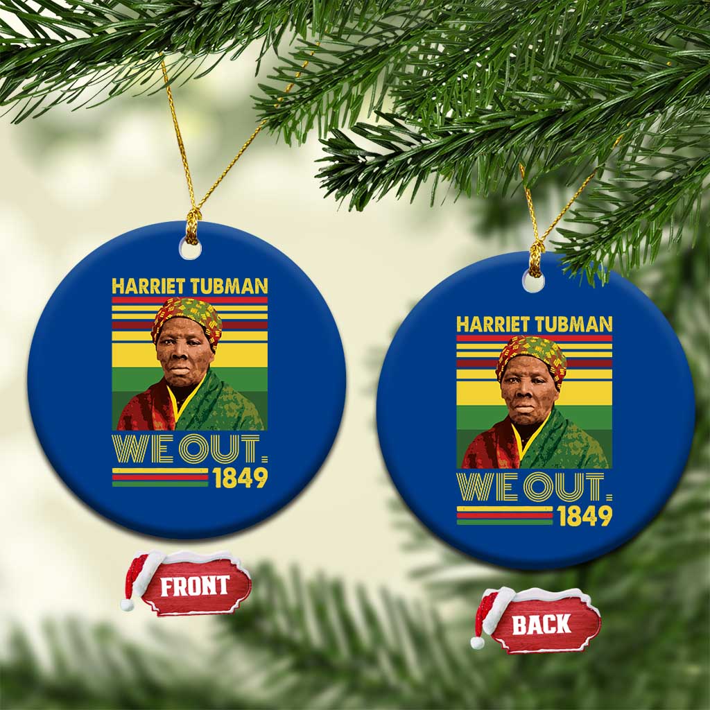 Harriet Tubman Ceramic Ornament We Out 1849 African American History TS11 1pc Blue Print Your Wear