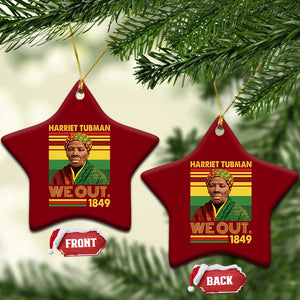 Harriet Tubman Ceramic Ornament We Out 1849 African American History TS11 Print Your Wear