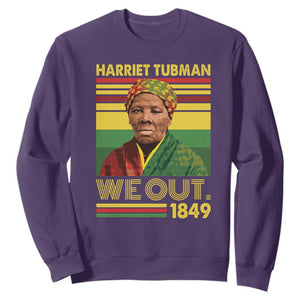 Harriet Tubman Sweatshirt We Out 1849 African American History TS11 Purple Print Your Wear