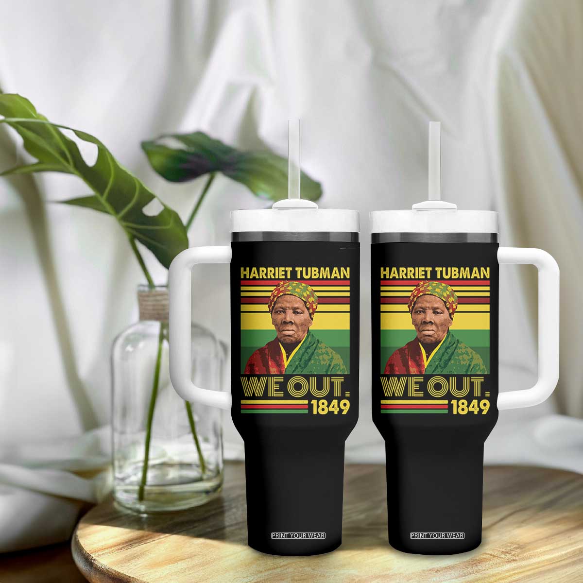 Harriet Tubman Tumbler With Handle We Out 1849 African American History TS11 Print Your Wear