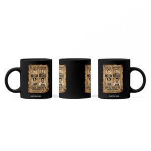 Black History Civil Rights Mugshots Coffee Mug Malcolm X MLK John Lewis Huey P Newton TS11 Print Your Wear