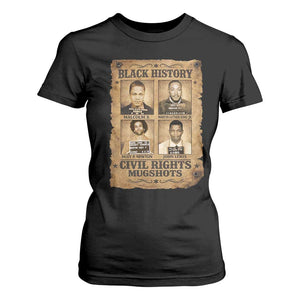 Black History Civil Rights Mugshots T Shirt For Women Malcolm X MLK John Lewis Huey P Newton TS11 Black Print Your Wear