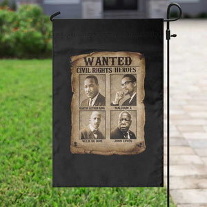 Black Leaders Garden Flag Wanted Civil Rights Heroes MLK Malcolm X Web John Lewis TS11 Print Your Wear