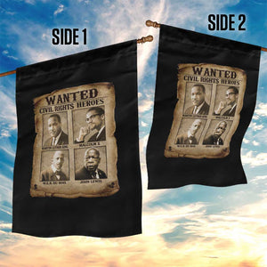 Black Leaders Garden Flag Wanted Civil Rights Heroes MLK Malcolm X Web John Lewis TS11 Print Your Wear