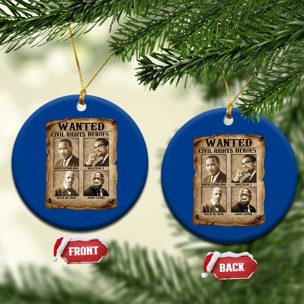Black Leaders Ceramic Ornament Wanted Civil Rights Heroes MLK Malcolm X Web John Lewis TS11 1pc Blue Print Your Wear