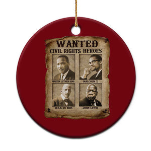 Black Leaders Ceramic Ornament Wanted Civil Rights Heroes MLK Malcolm X Web John Lewis TS11 1pc Red Print Your Wear