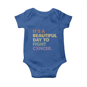 All Cancer Awareness Baby Onesie It's A Beautiful Day To Fight Cancer Lavender Ribbon TS11 Royal Blue Print Your Wear