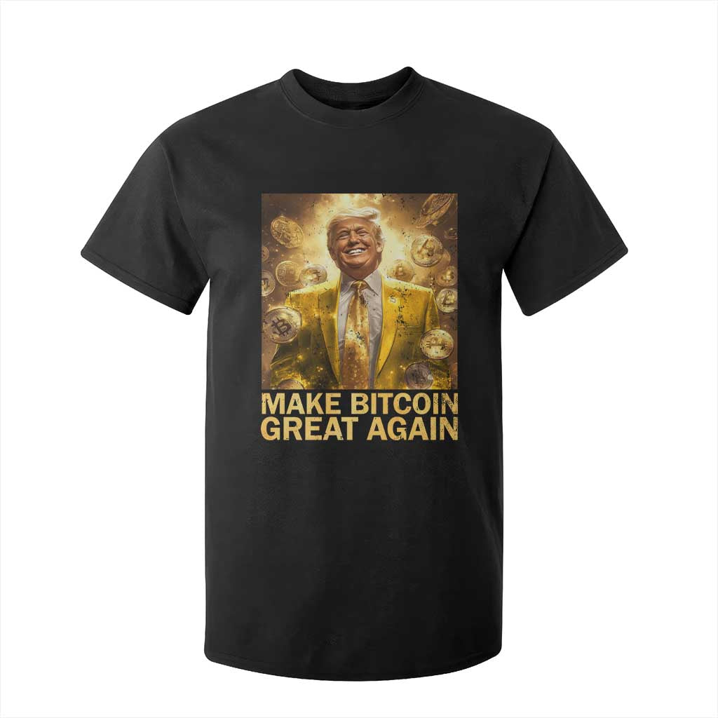 Funny Trump Bitcoin 2025 T Shirt For Kid Make Bitcoin Great Again TS11 Black Print Your Wear