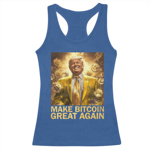 Funny Trump Bitcoin 2025 Racerback Tank Top Make Bitcoin Great Again TS11 Royal Blue Print Your Wear