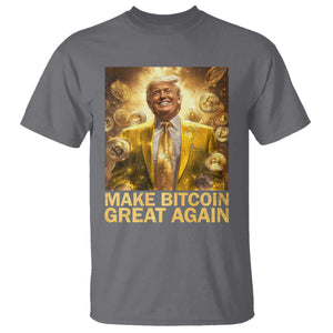Funny Trump Bitcoin 2025 T Shirt Make Bitcoin Great Again TS11 Charcoal Print Your Wear