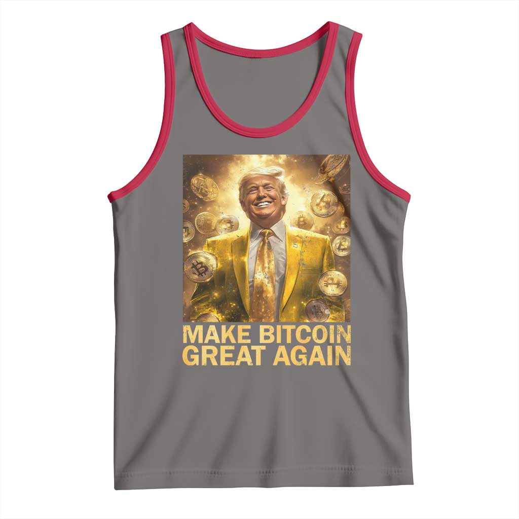 Funny Trump Bitcoin 2025 Tank Top Make Bitcoin Great Again TS11 Deep Heather Red Print Your Wear