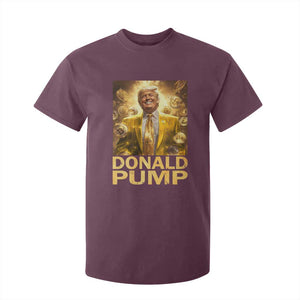 Funny Trump Bitcoin 2025 T Shirt For Kid Donald Pump TS11 Maroon Print Your Wear